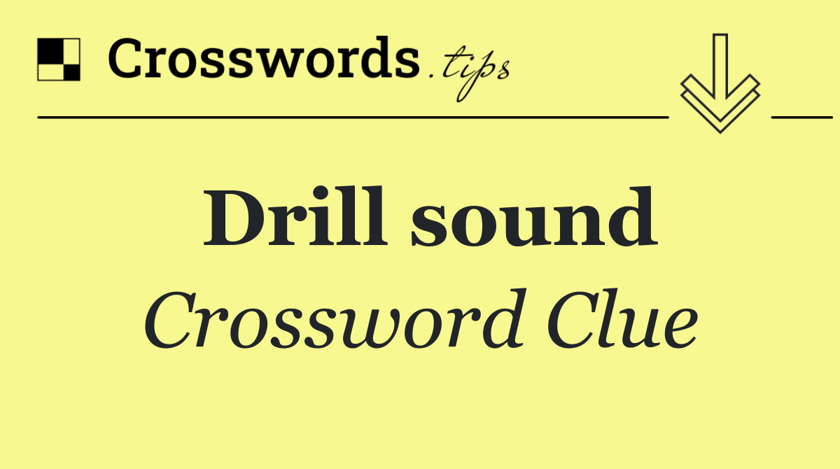 Drill sound