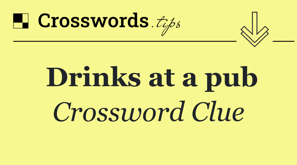 Drinks at a pub