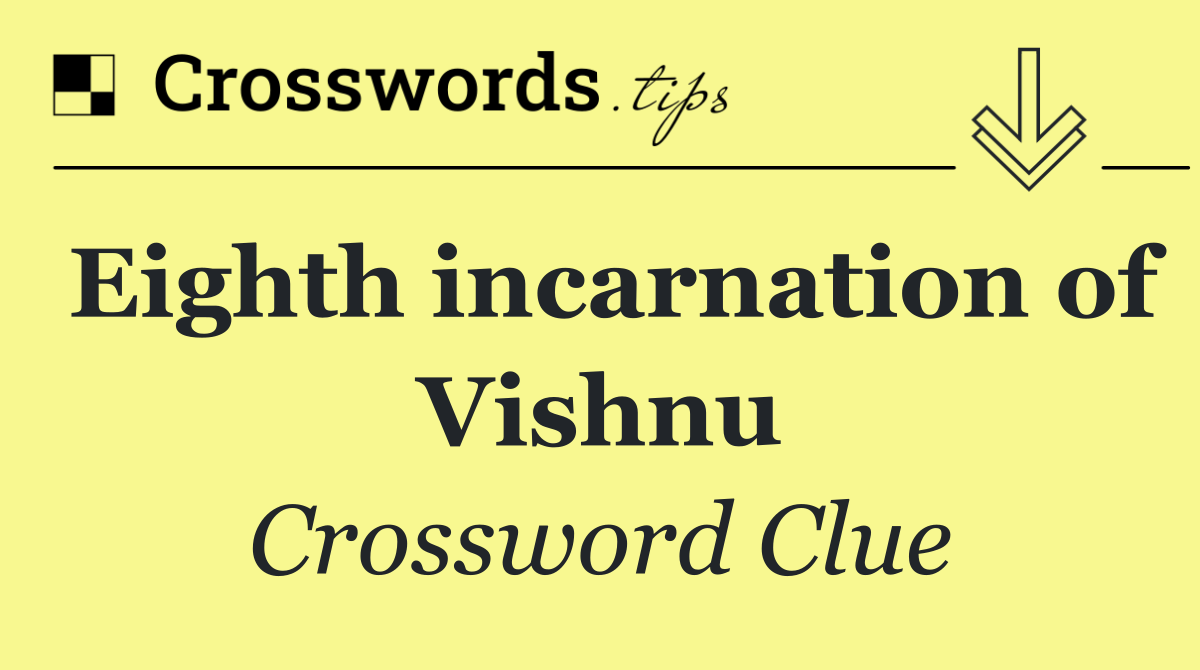Eighth incarnation of Vishnu