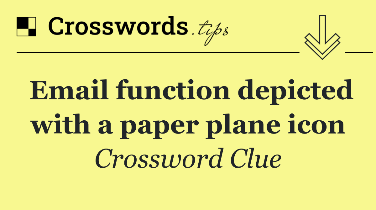 Email function depicted with a paper plane icon