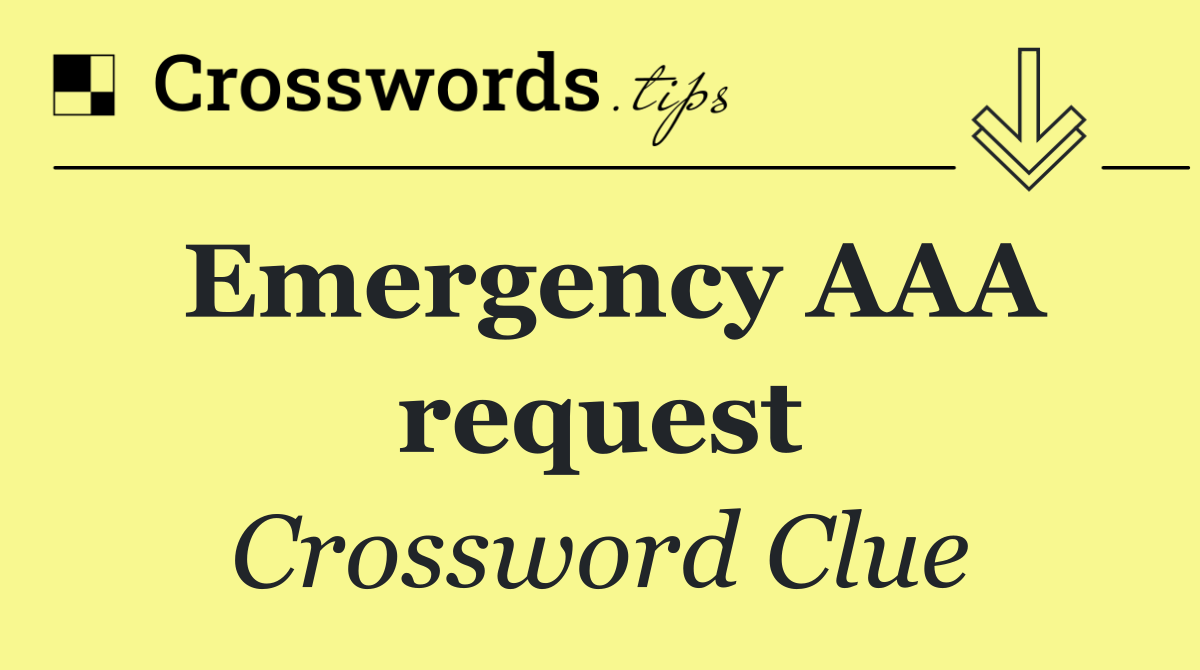 Emergency AAA request