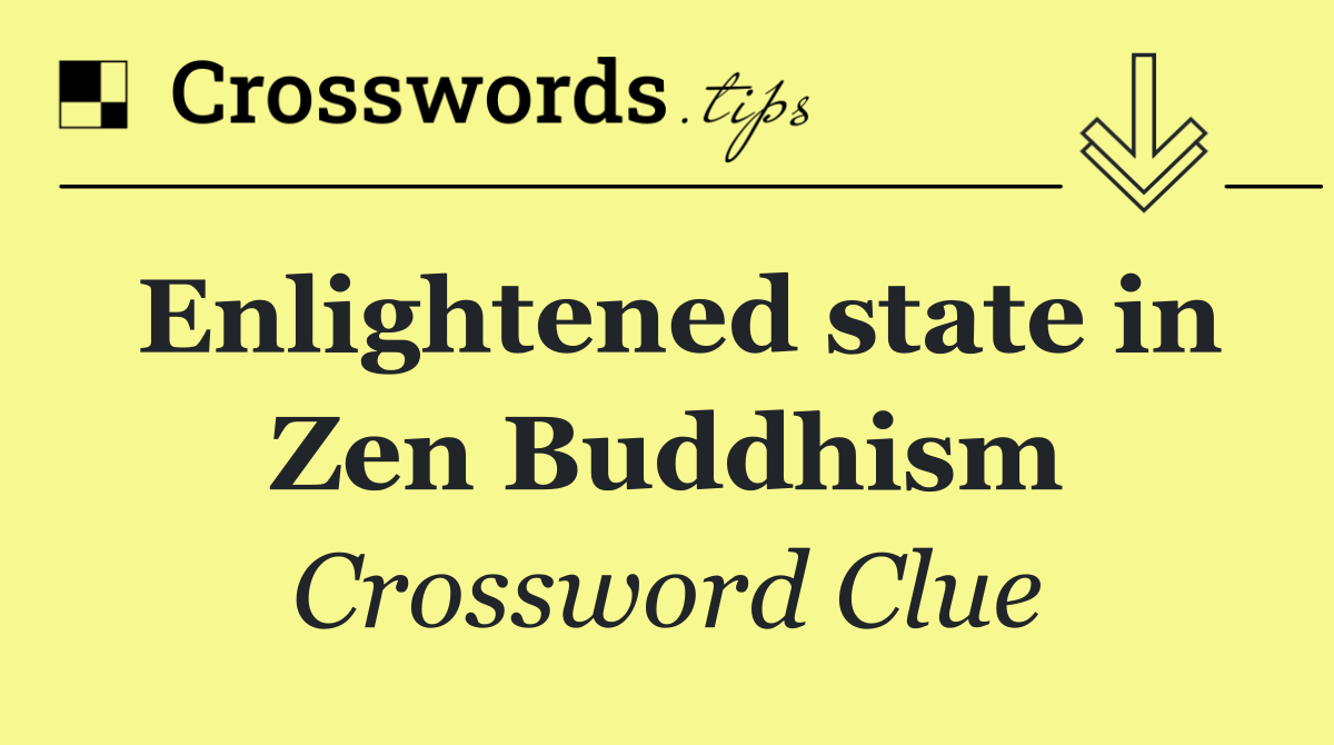 Enlightened state in Zen Buddhism