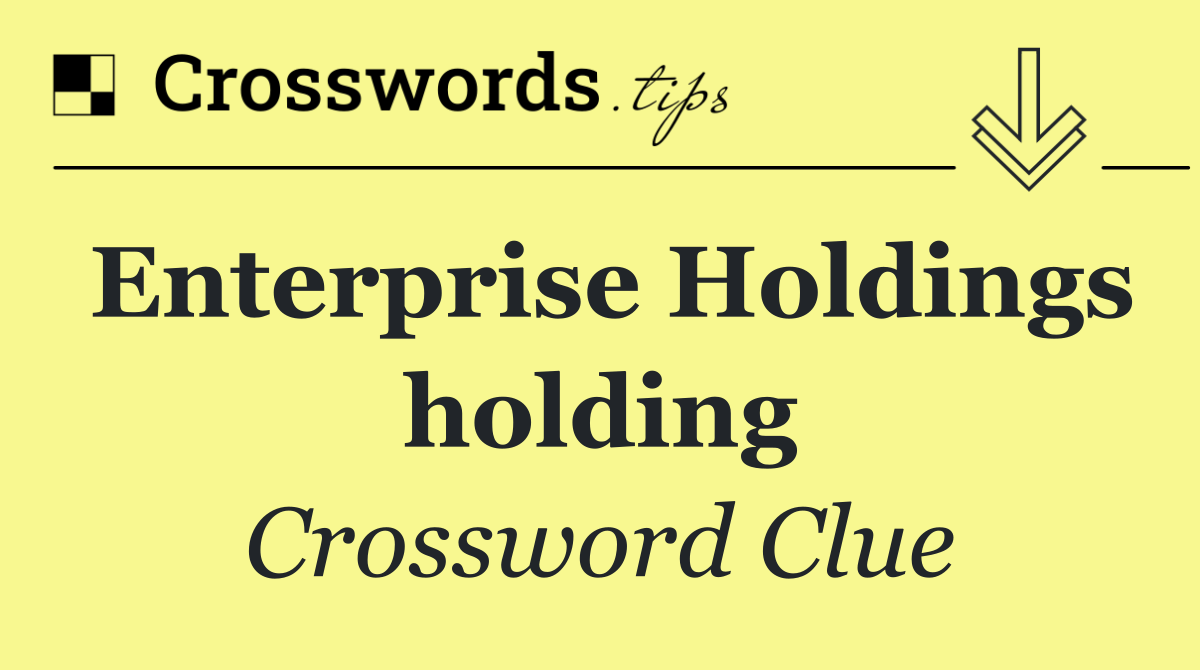Enterprise Holdings holding