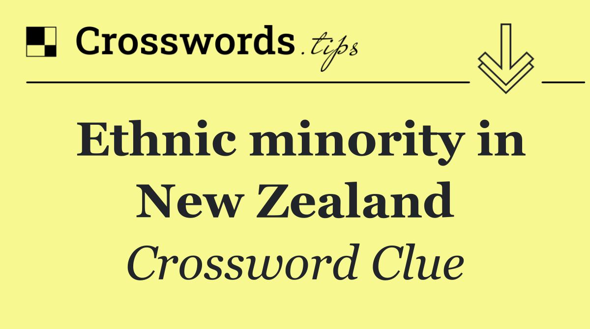 Ethnic minority in New Zealand