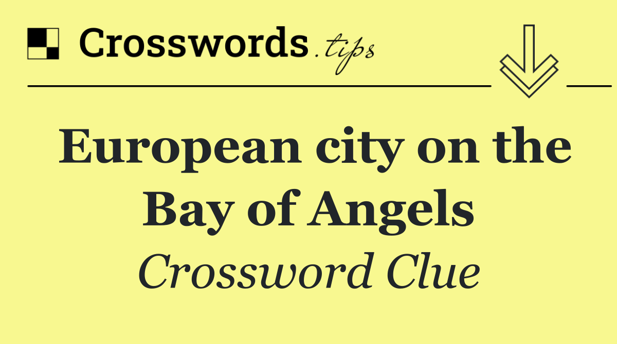 European city on the Bay of Angels