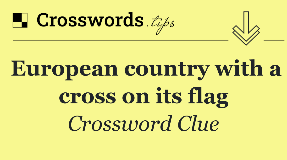 European country with a cross on its flag