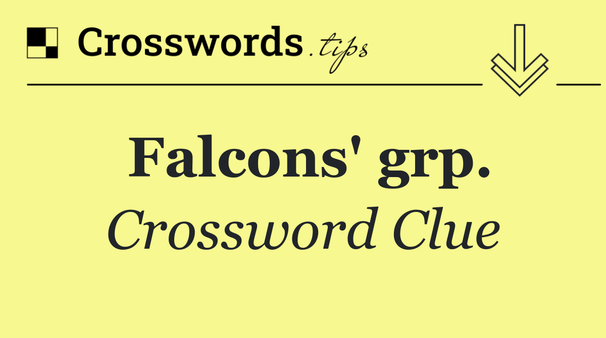 Falcons' grp.