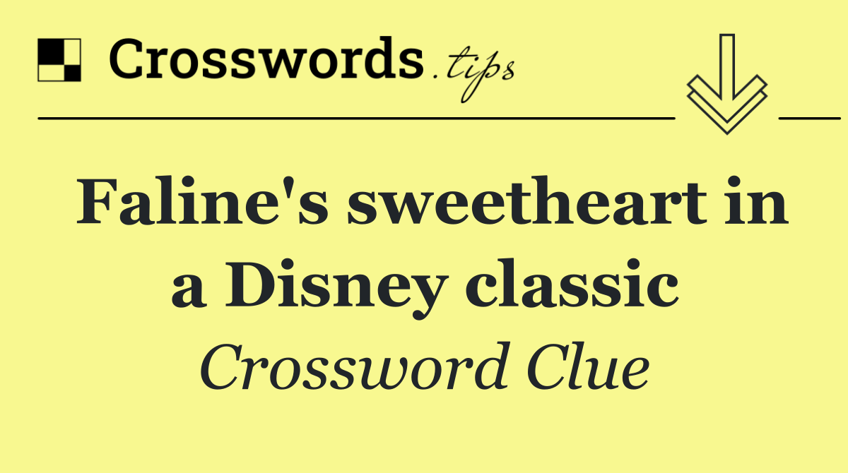 Faline's sweetheart in a Disney classic