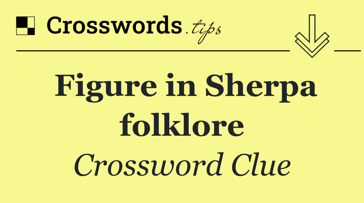 Figure in Sherpa folklore