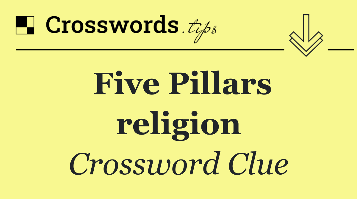 Five Pillars religion