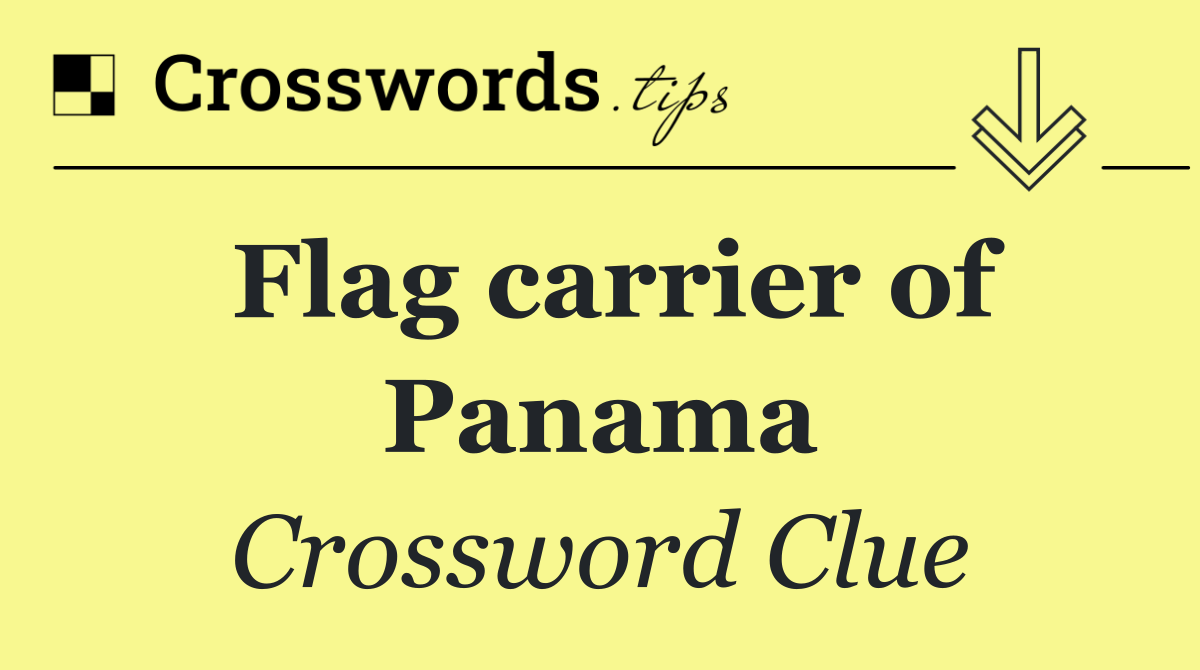 Flag carrier of Panama