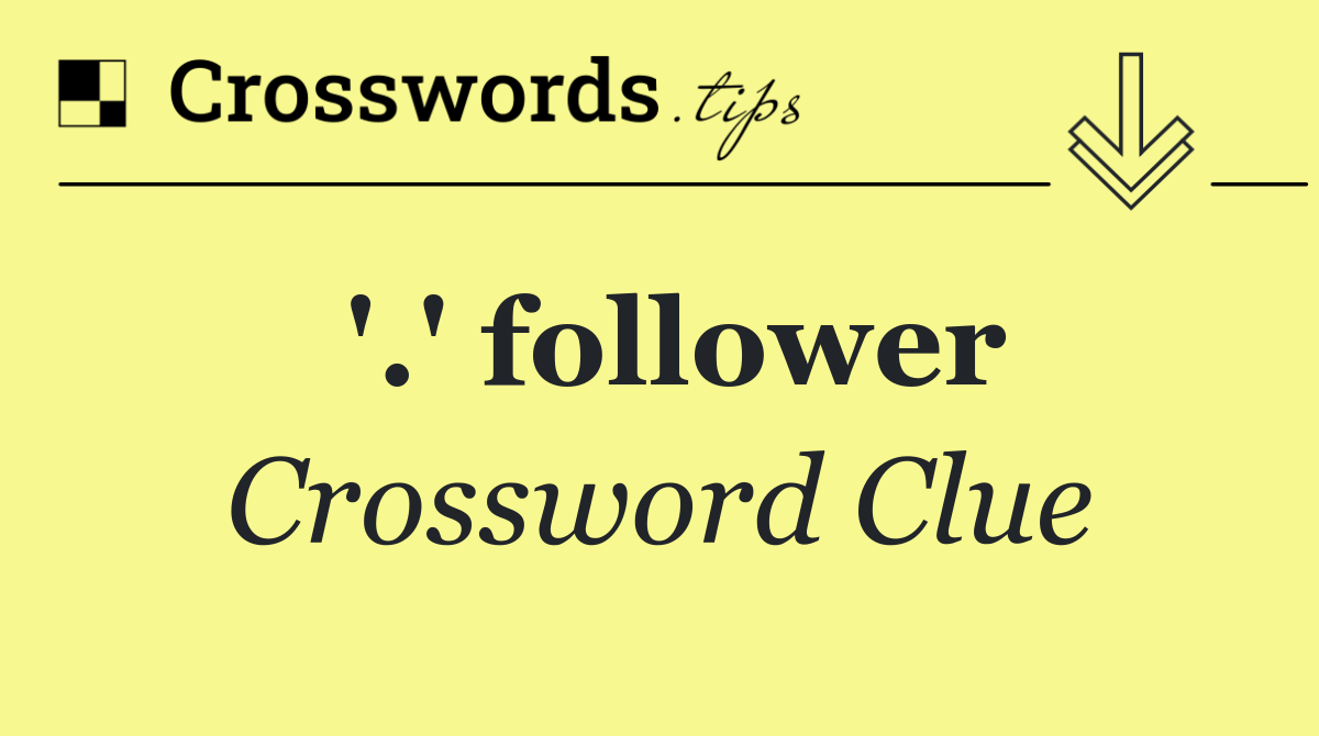 '.' follower