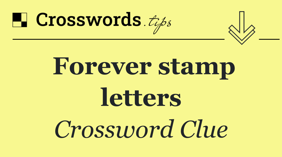 Forever stamp letters
