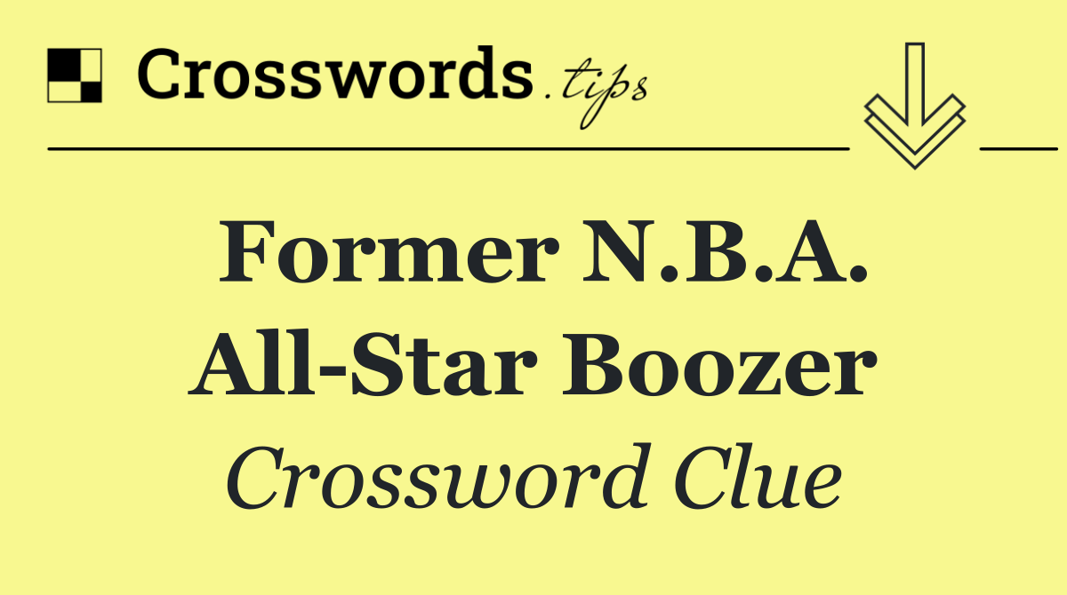 Former N.B.A. All Star Boozer