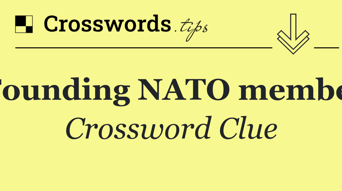 Founding NATO member