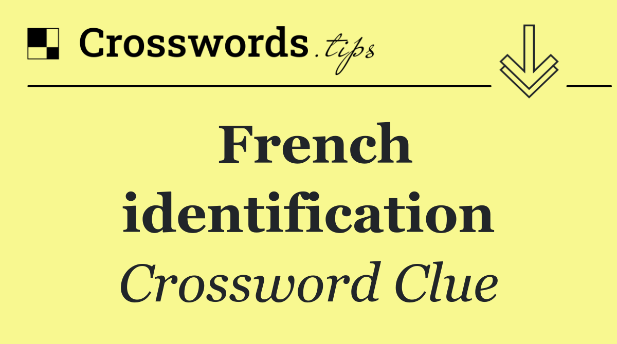 French identification