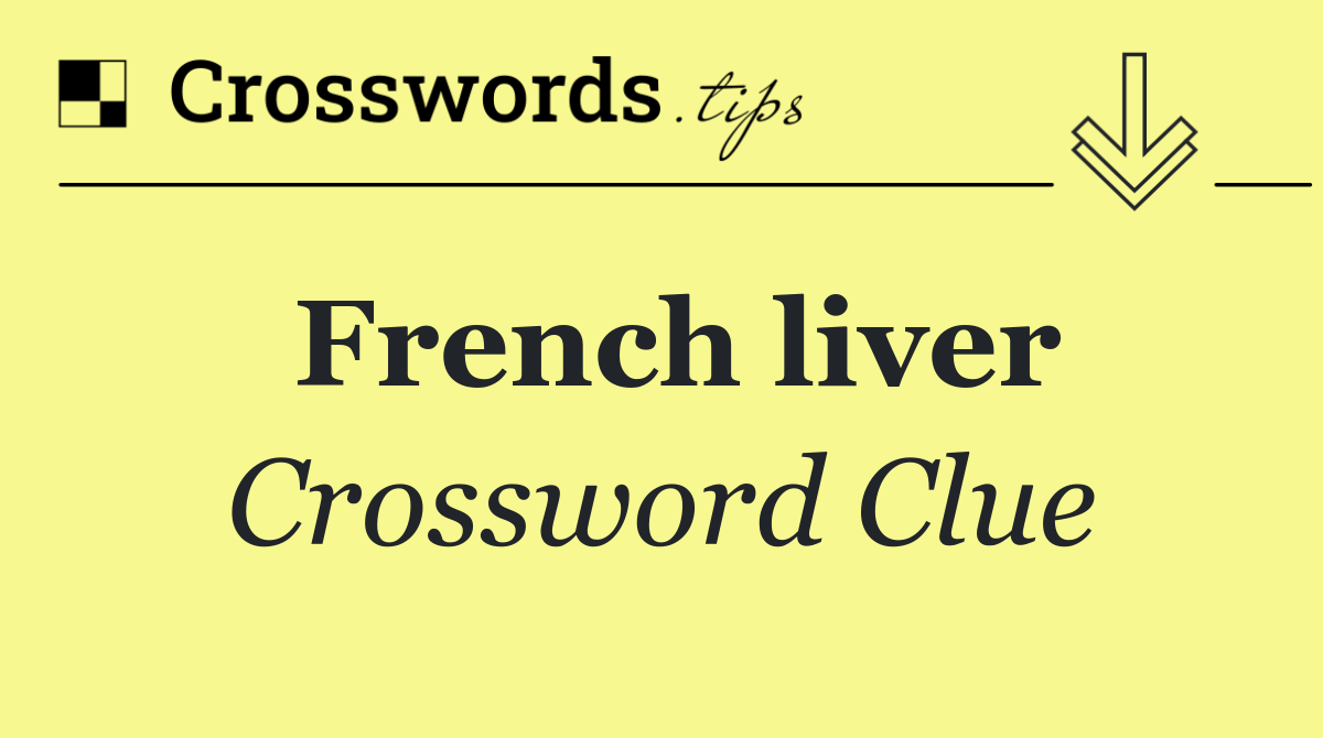 French liver