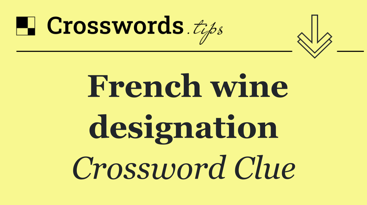 French wine designation