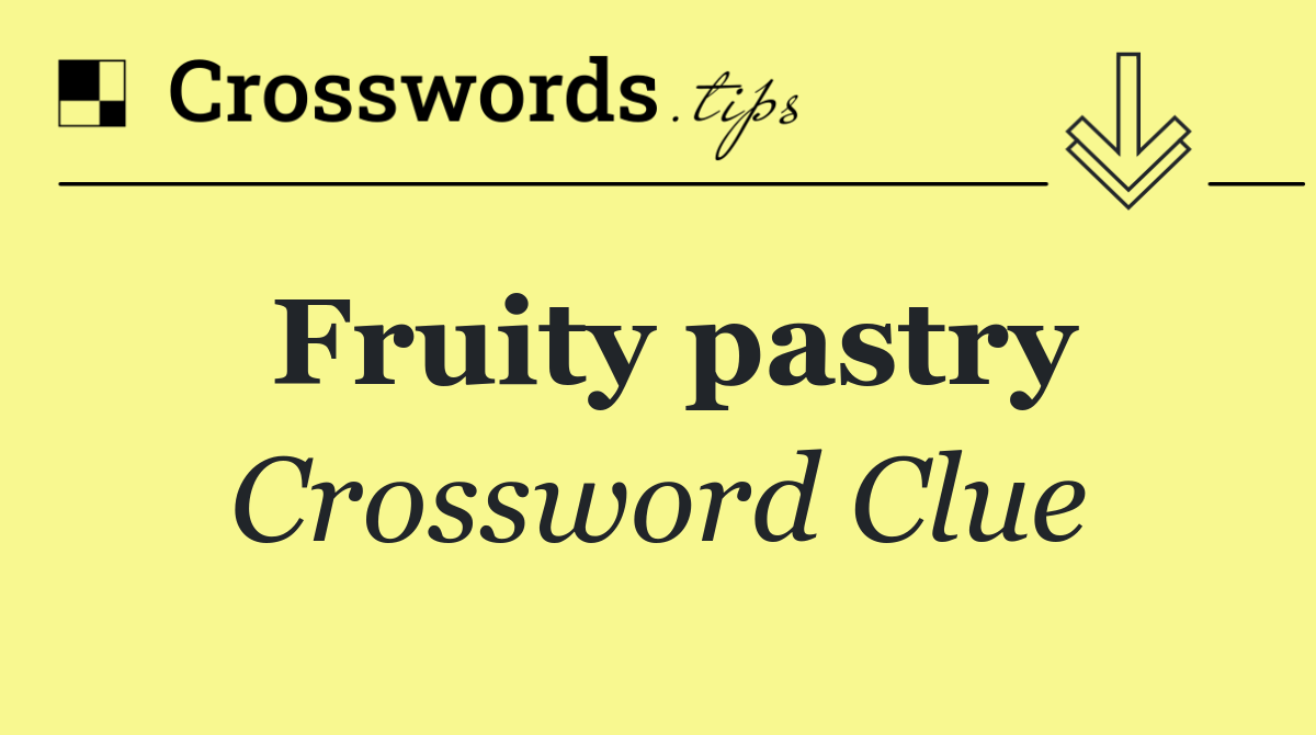 Fruity pastry