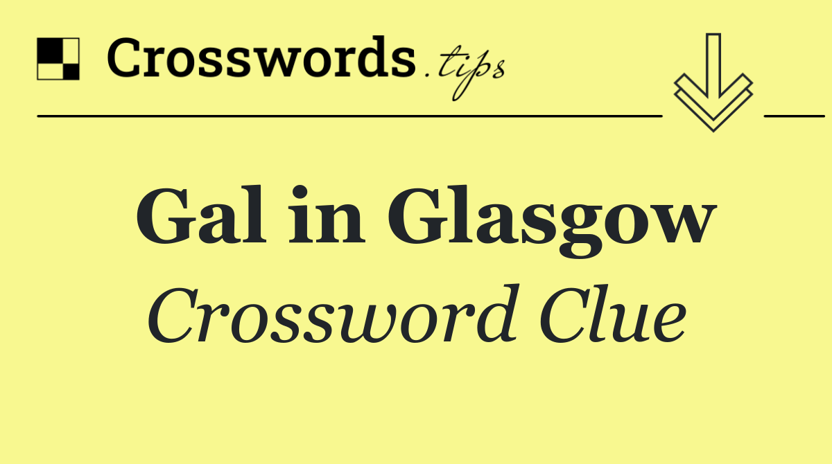 Gal in Glasgow