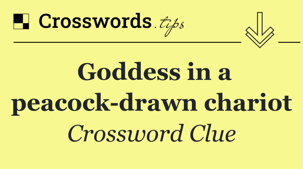 Goddess in a peacock drawn chariot