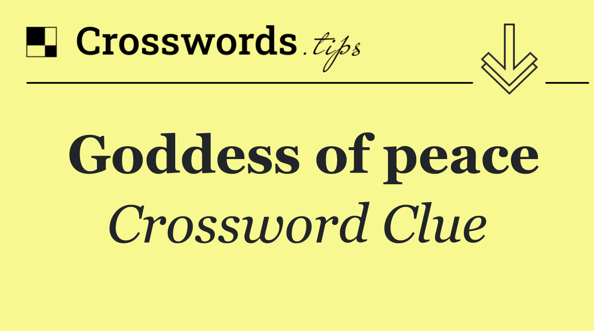 Goddess of peace