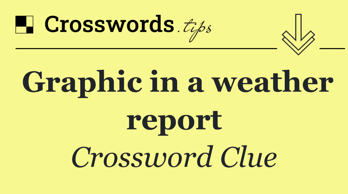 Graphic in a weather report