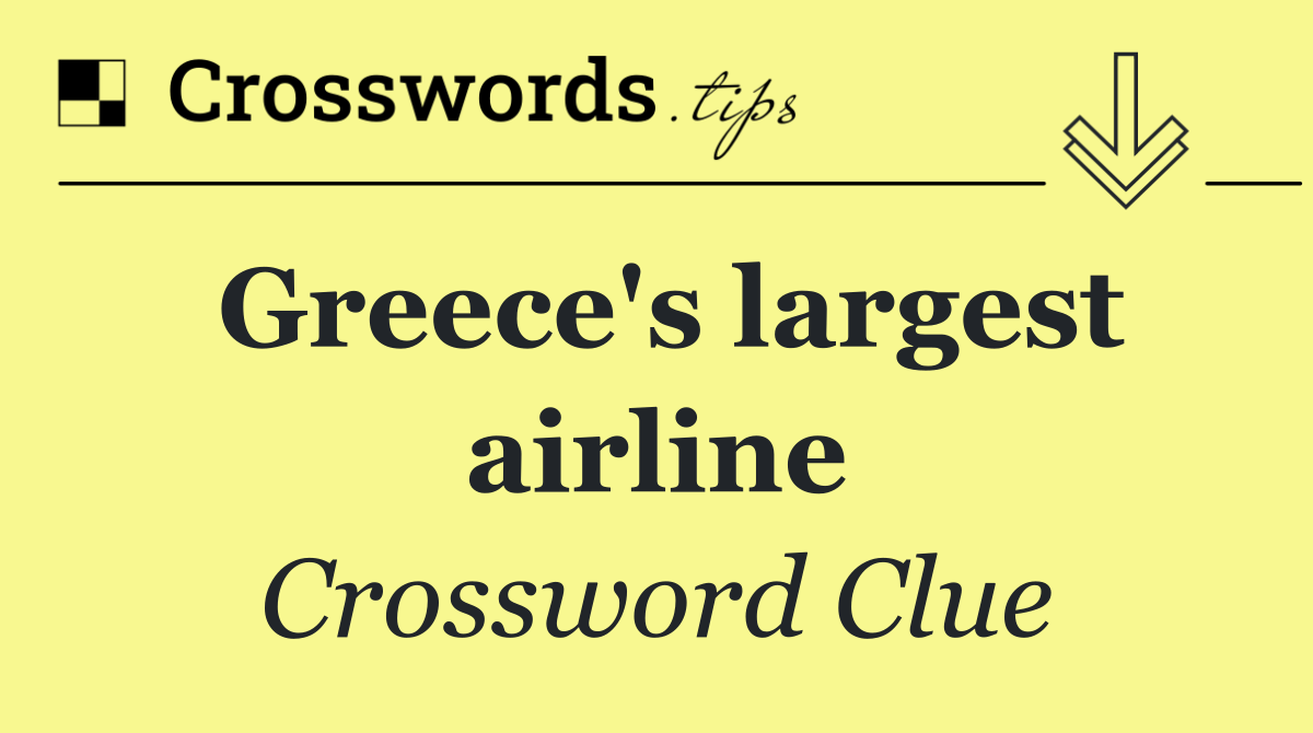 Greece's largest airline