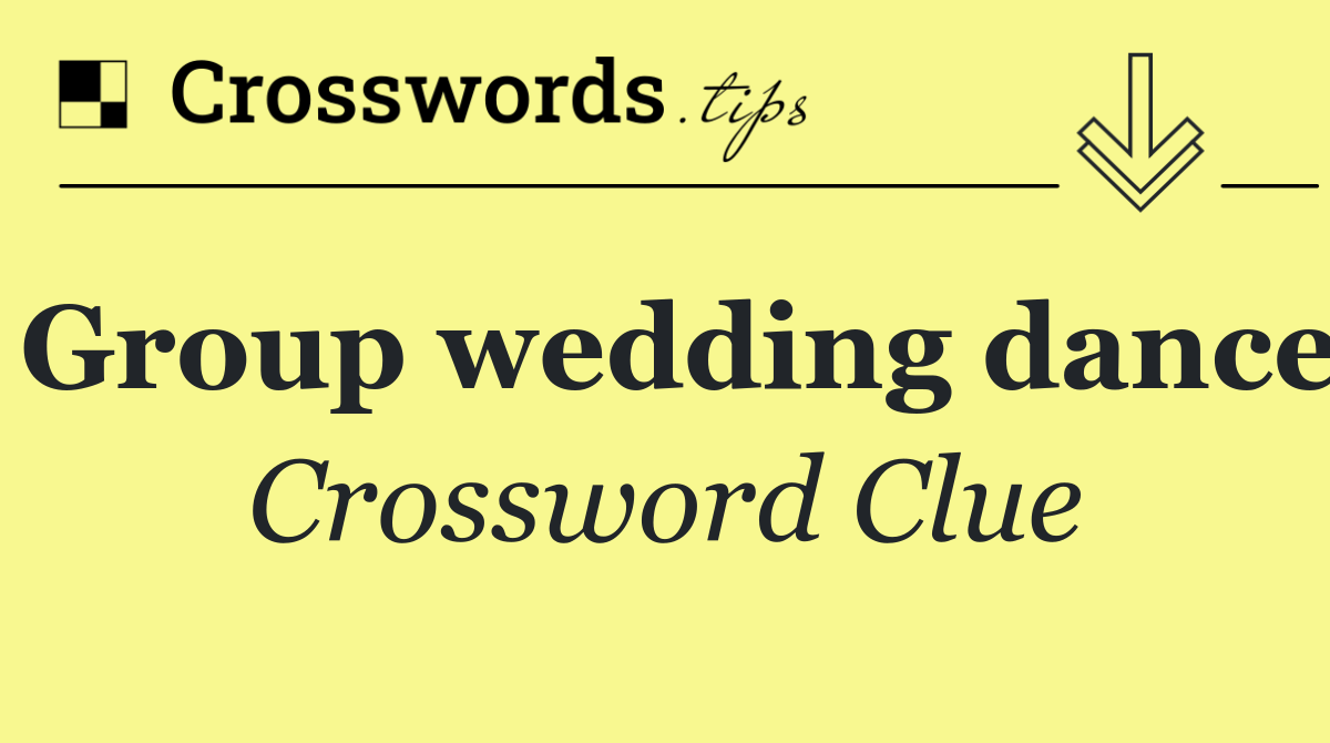 Group wedding dance