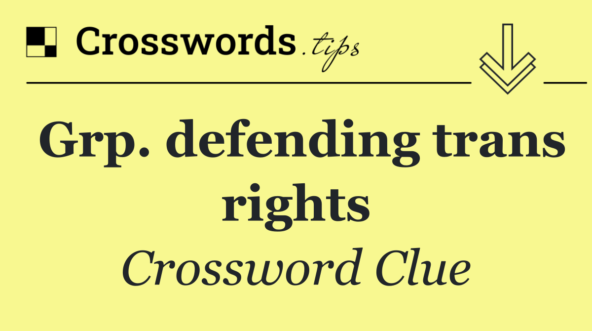 Grp. defending trans rights