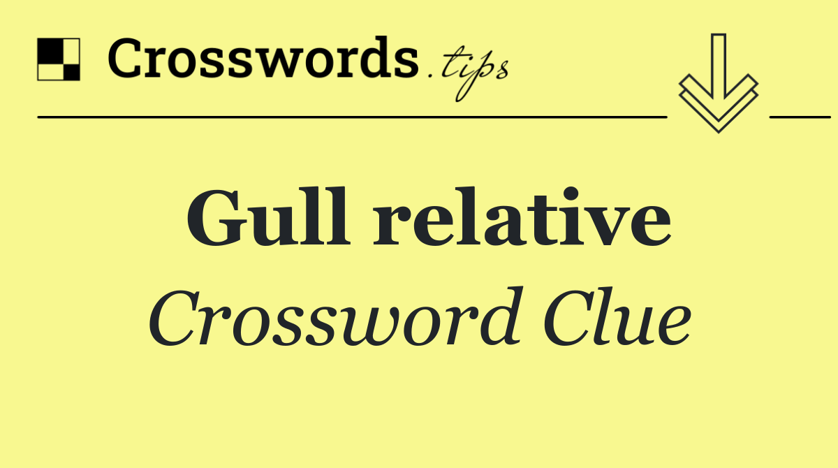 Gull relative