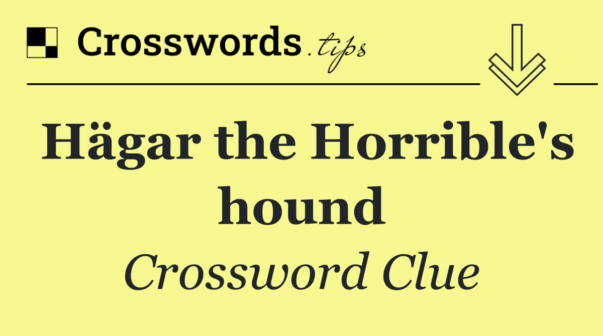 Hägar the Horrible's hound