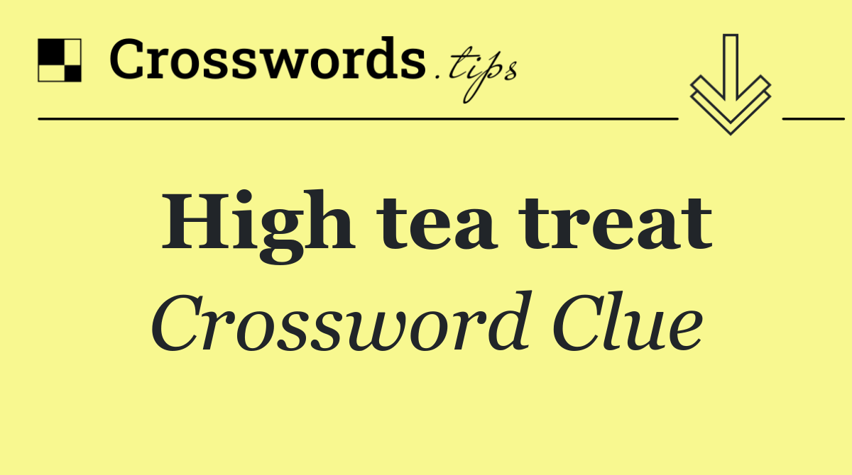 High tea treat