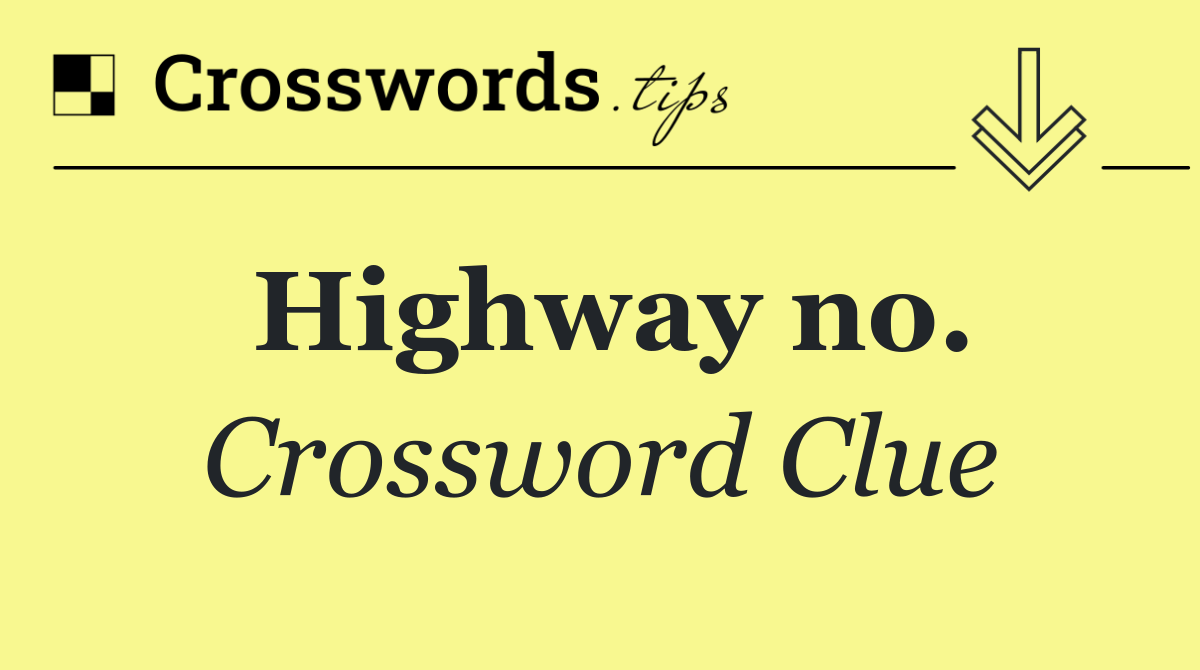 Highway no.
