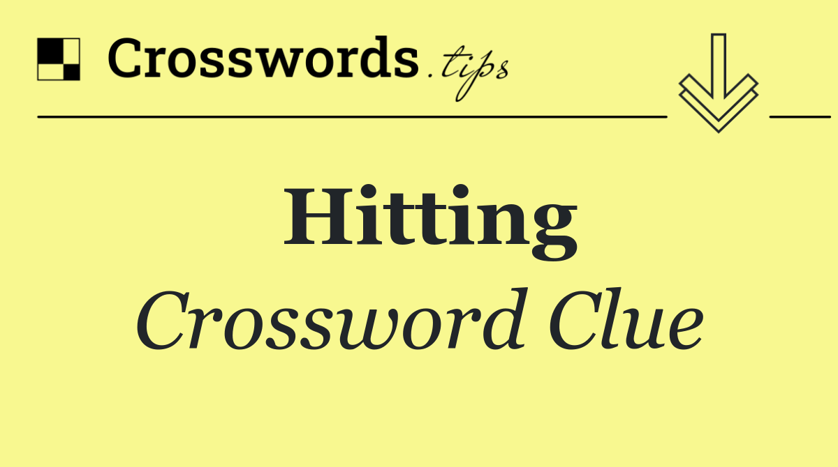 Hitting