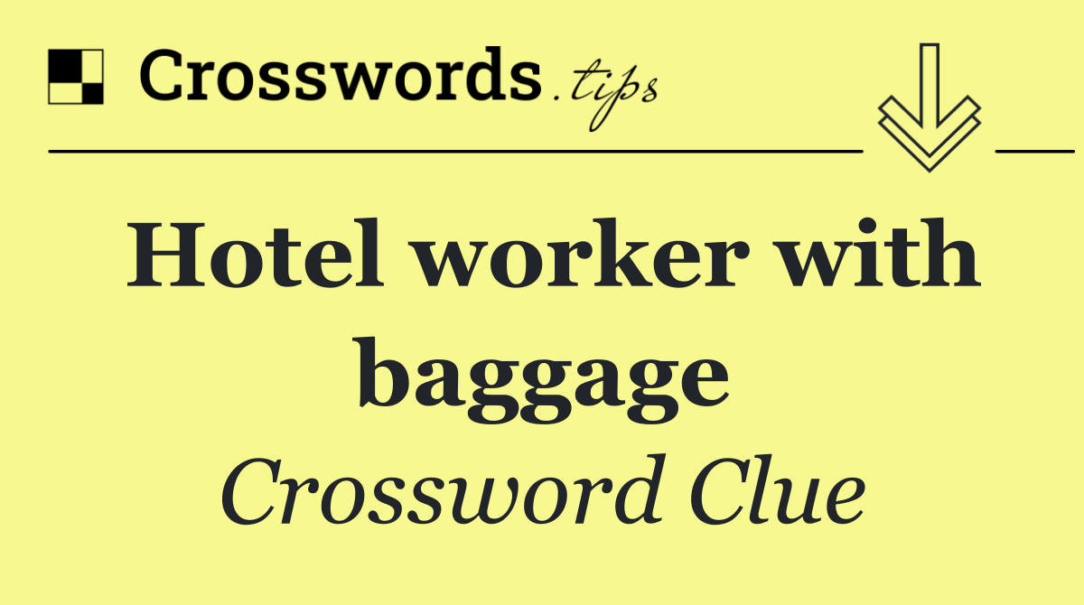 Hotel worker with baggage