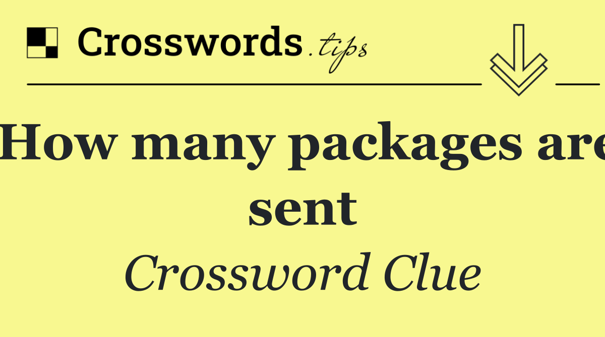 How many packages are sent