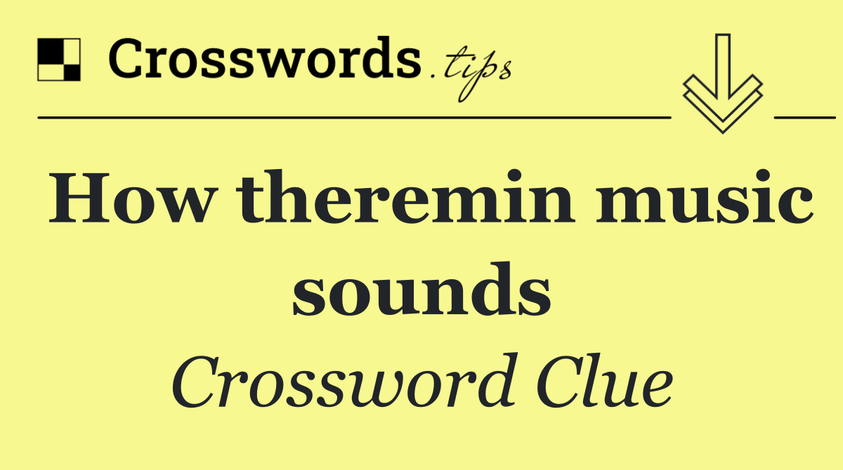 How theremin music sounds