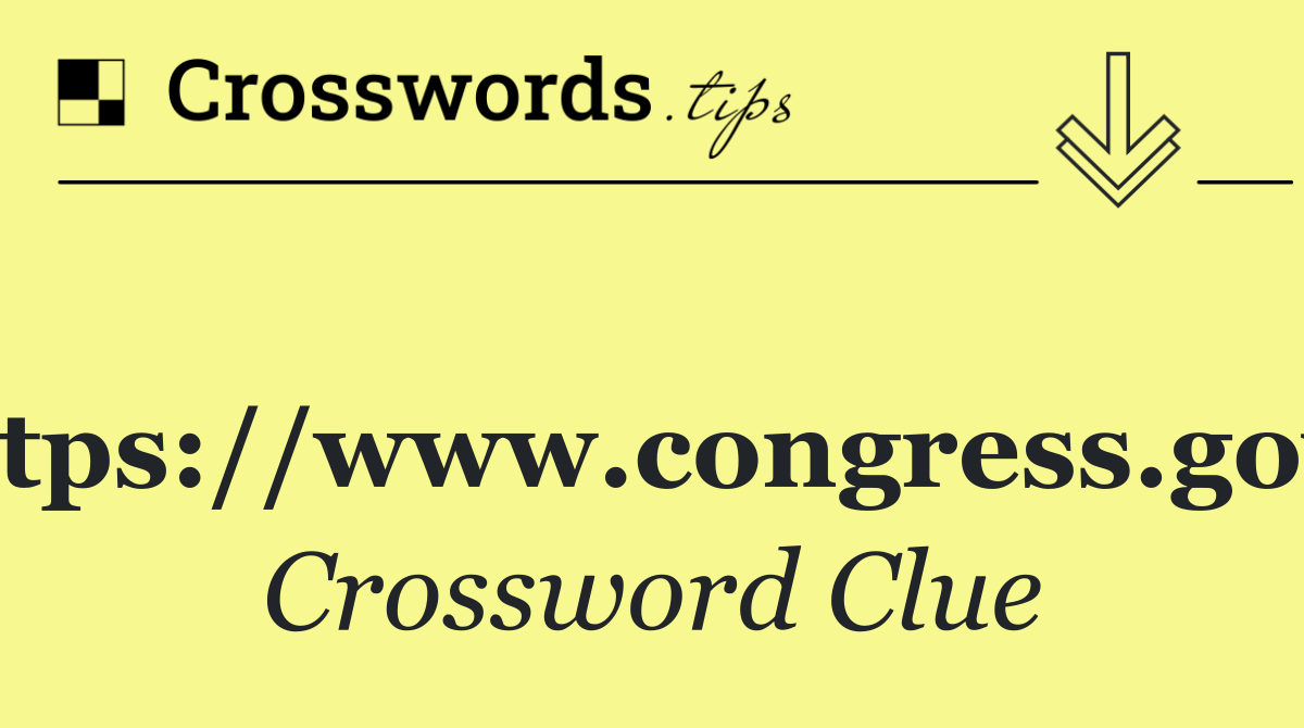 https://www.congress.gov?