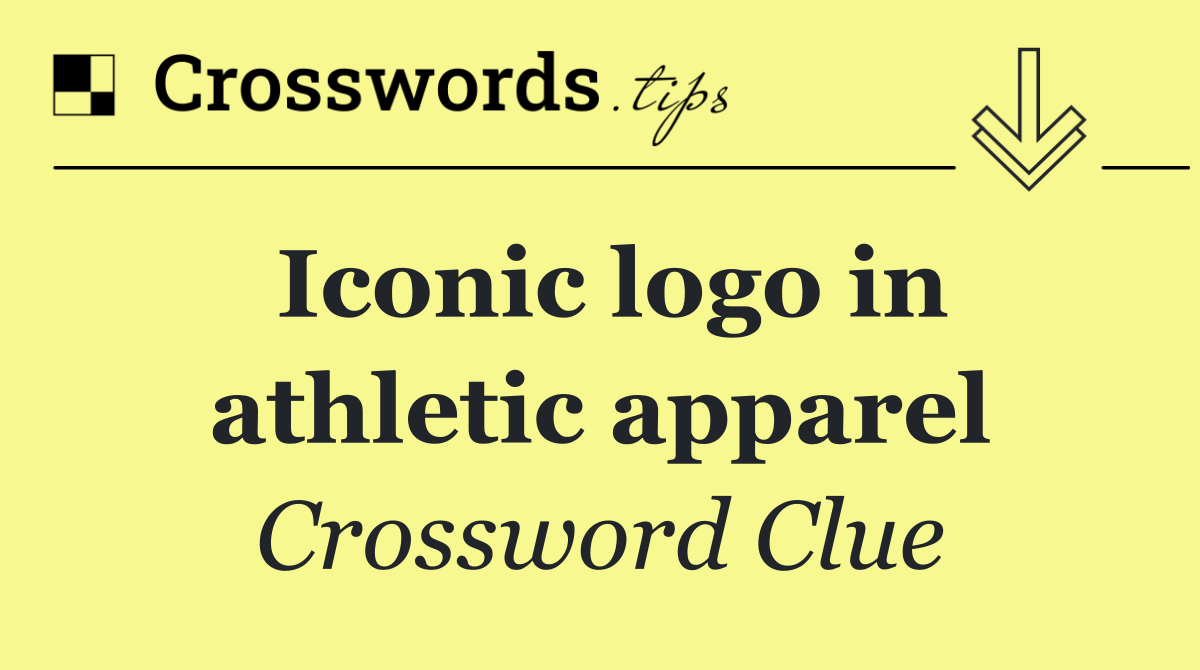 Iconic logo in athletic apparel