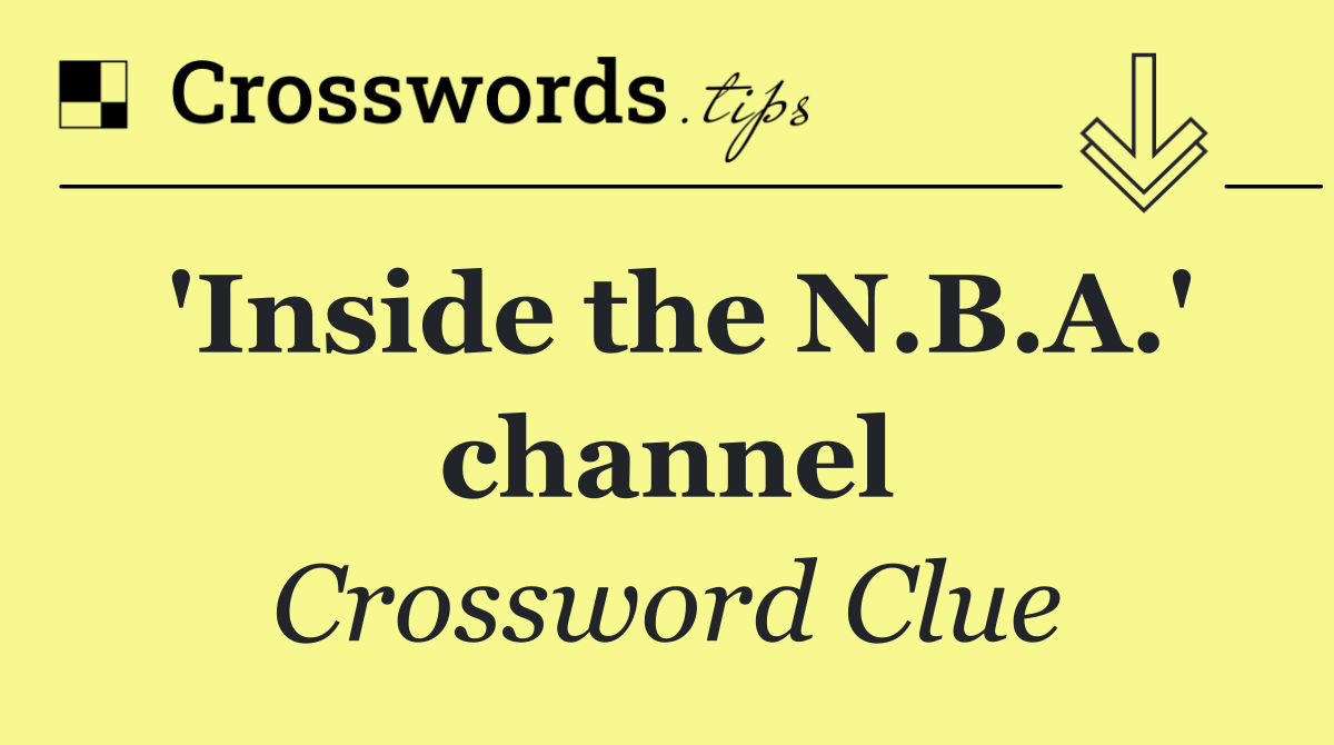 'Inside the N.B.A.' channel