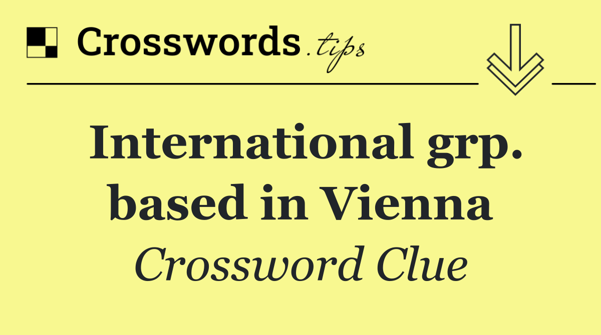 International grp. based in Vienna