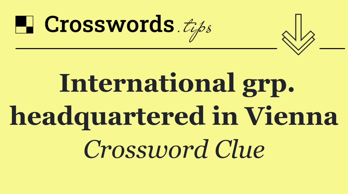 International grp. headquartered in Vienna