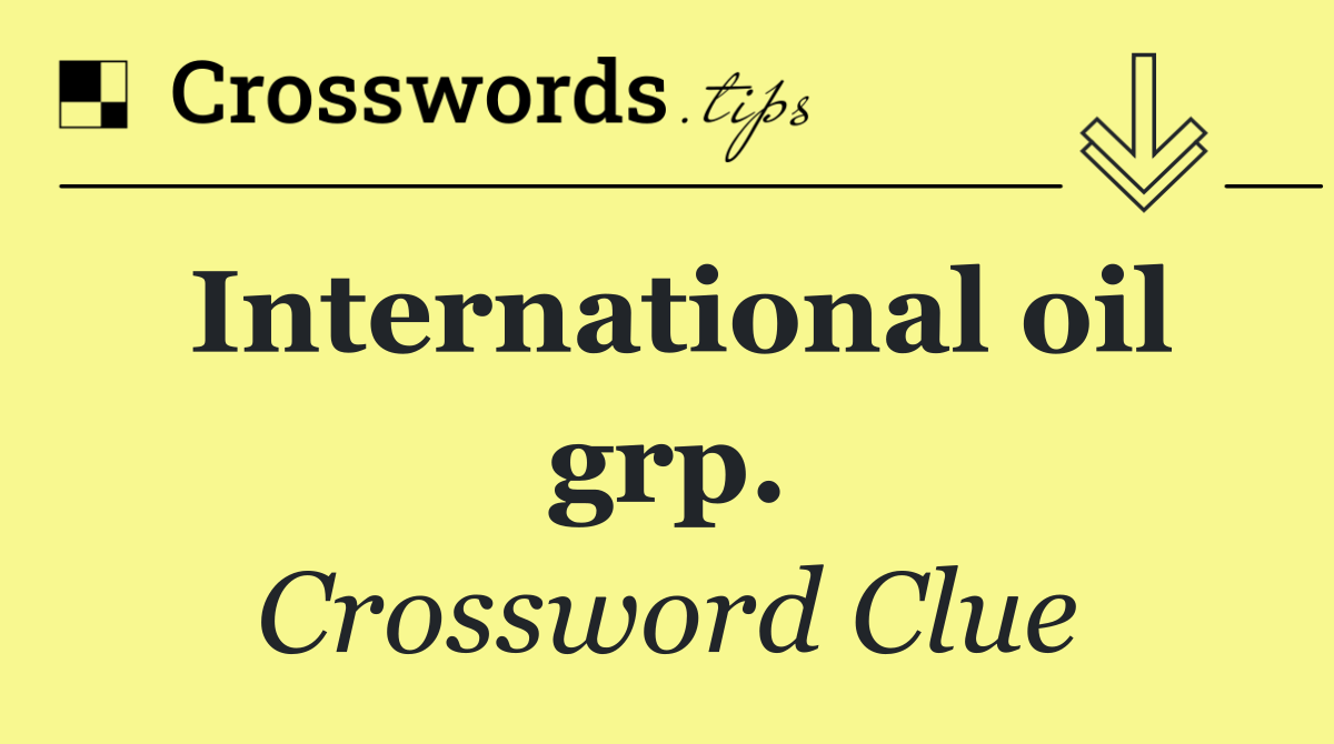 International oil grp.