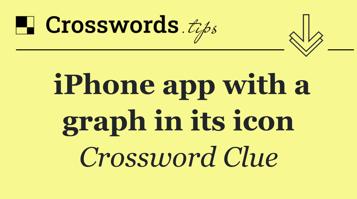 iPhone app with a graph in its icon