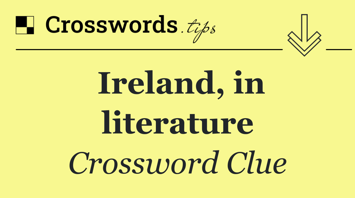 Ireland, in literature