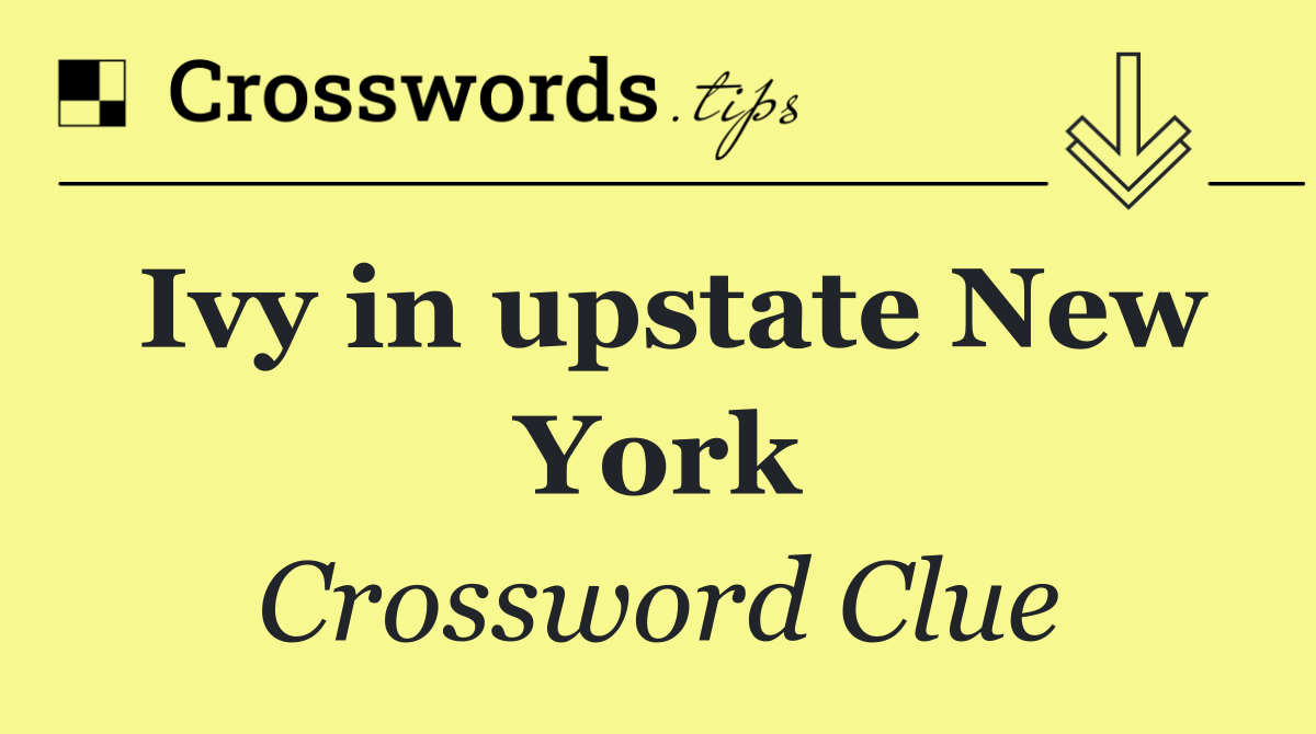 Ivy in upstate New York