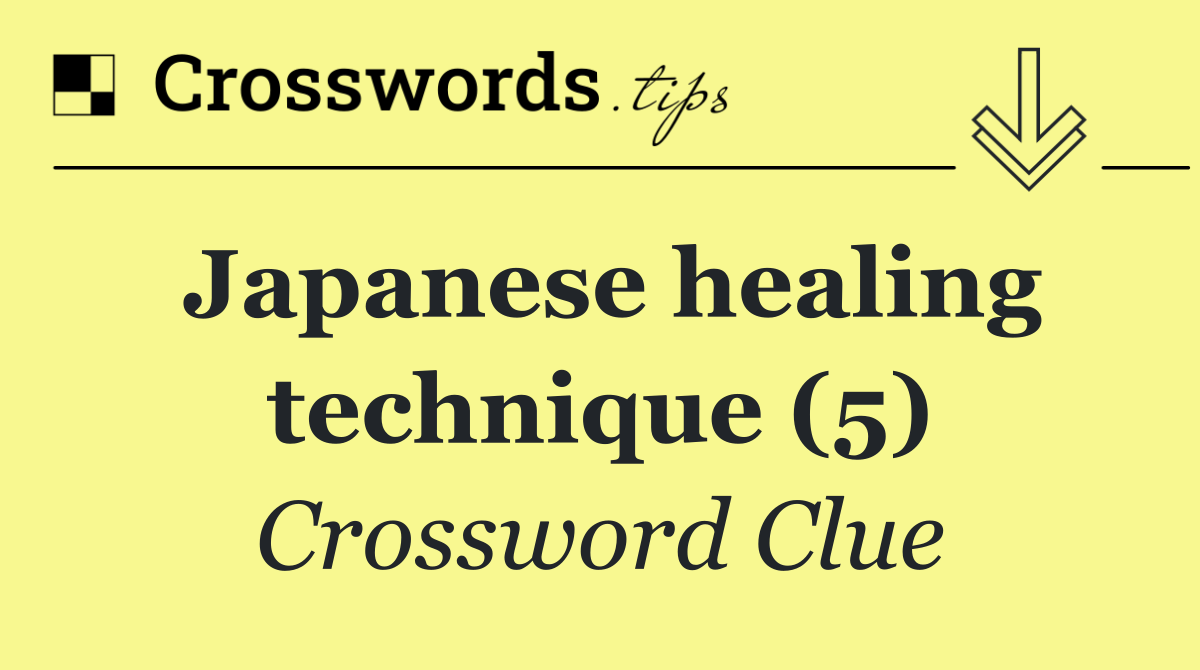 Japanese healing technique (5)