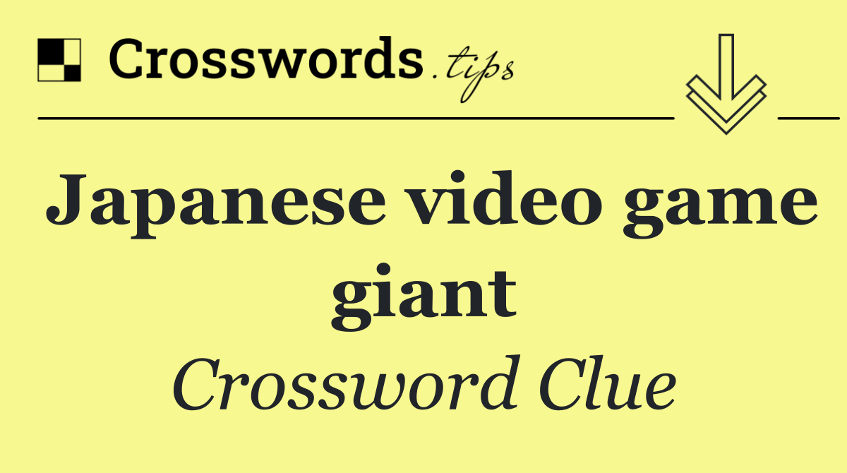 Japanese video game giant