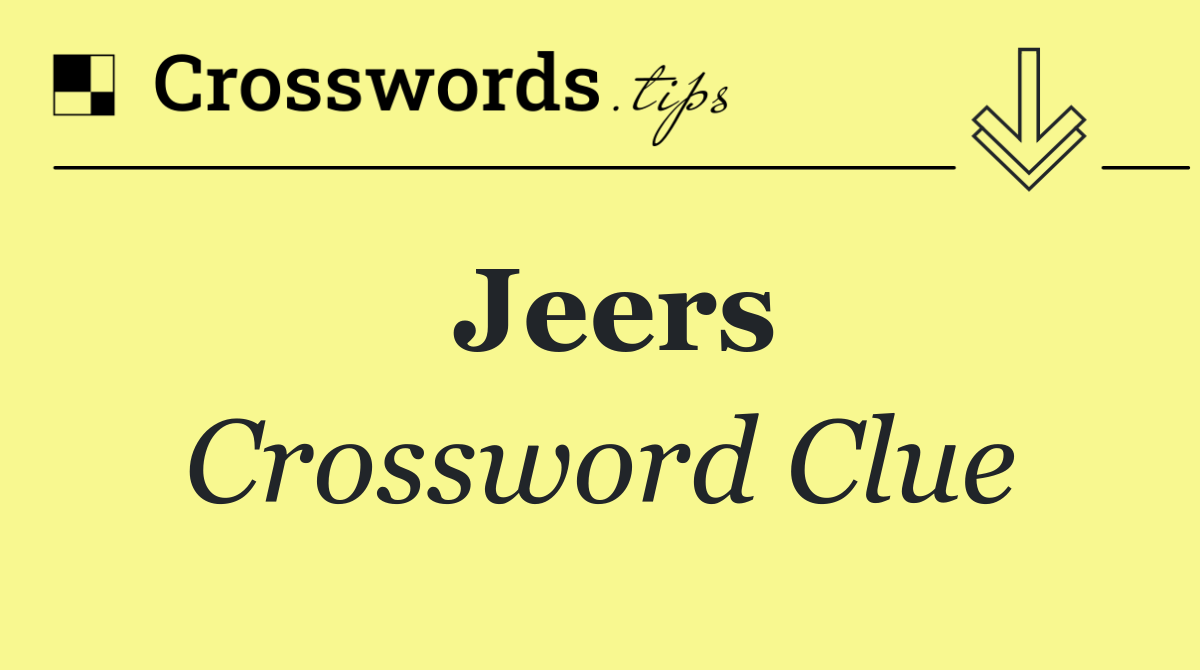 Jeers